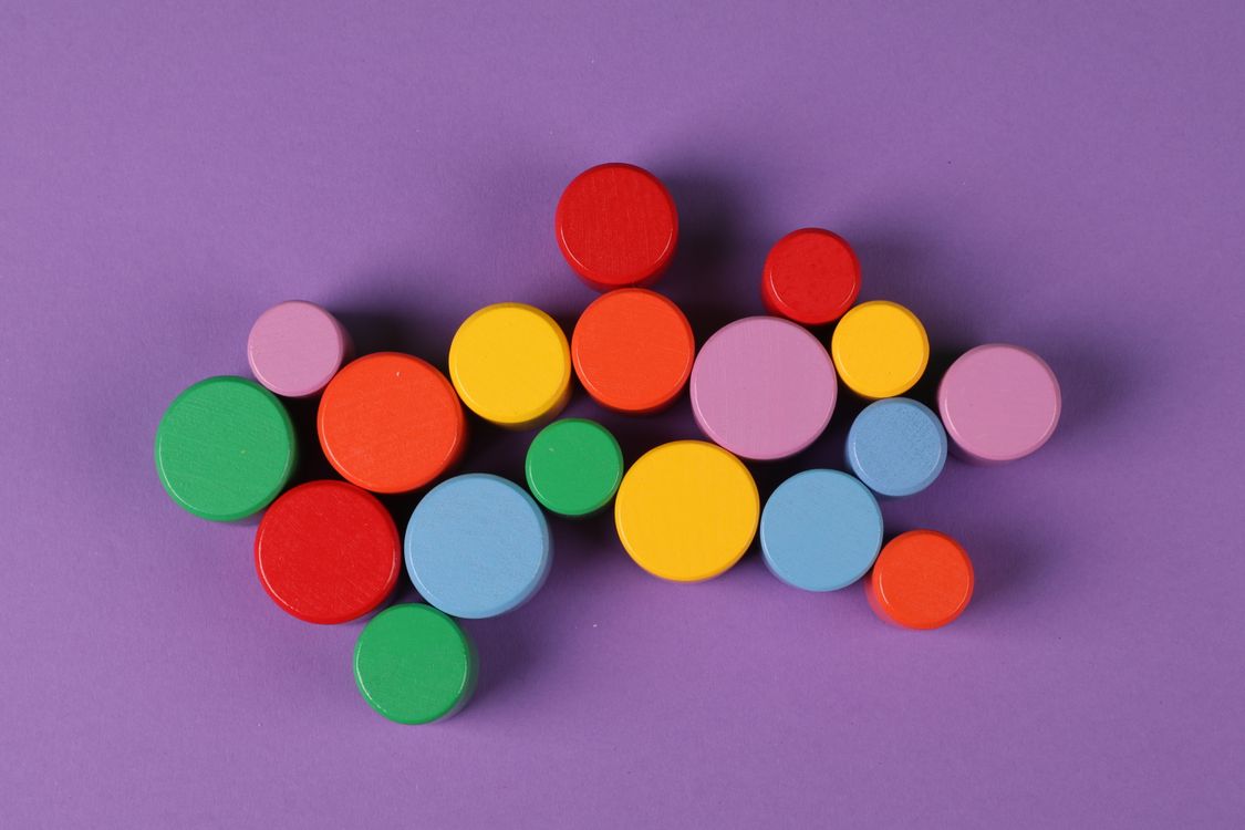 Colorful Circular Blocks · Free Stock Photo