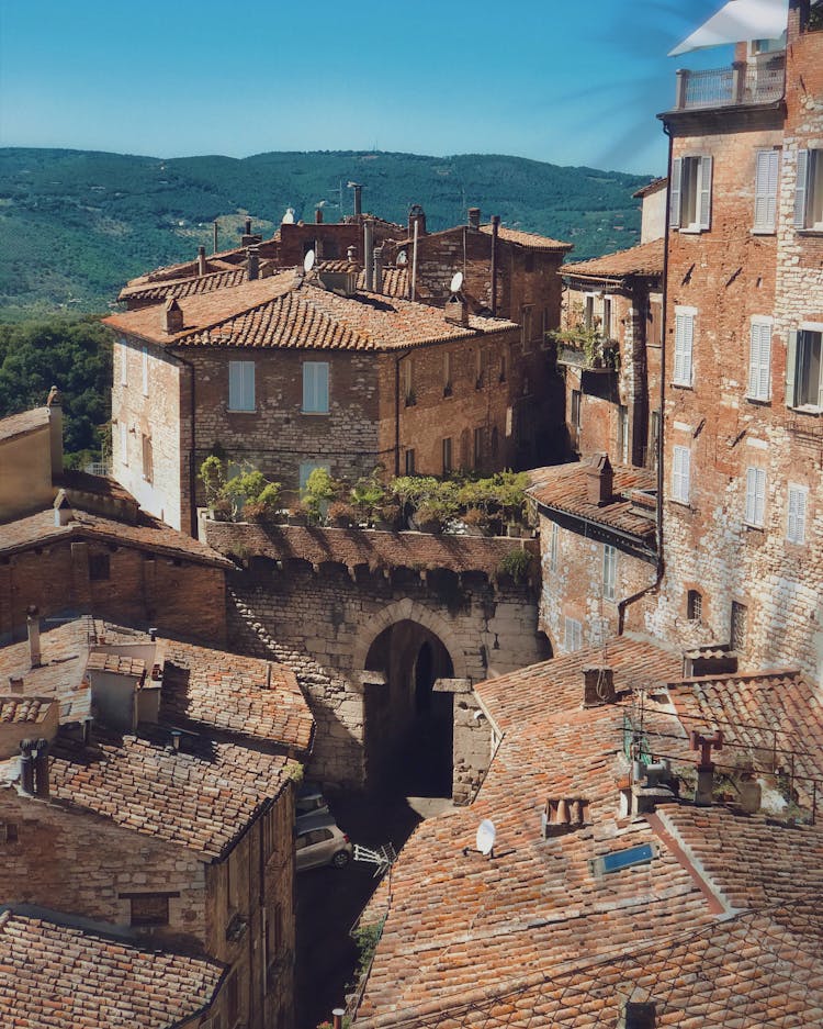 Ancient Brick Architecture In Mediterranean Country