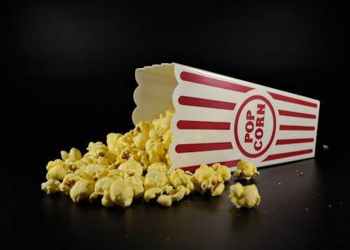 Free Close-Up Shot of Spilled Popcorn Stock Photo