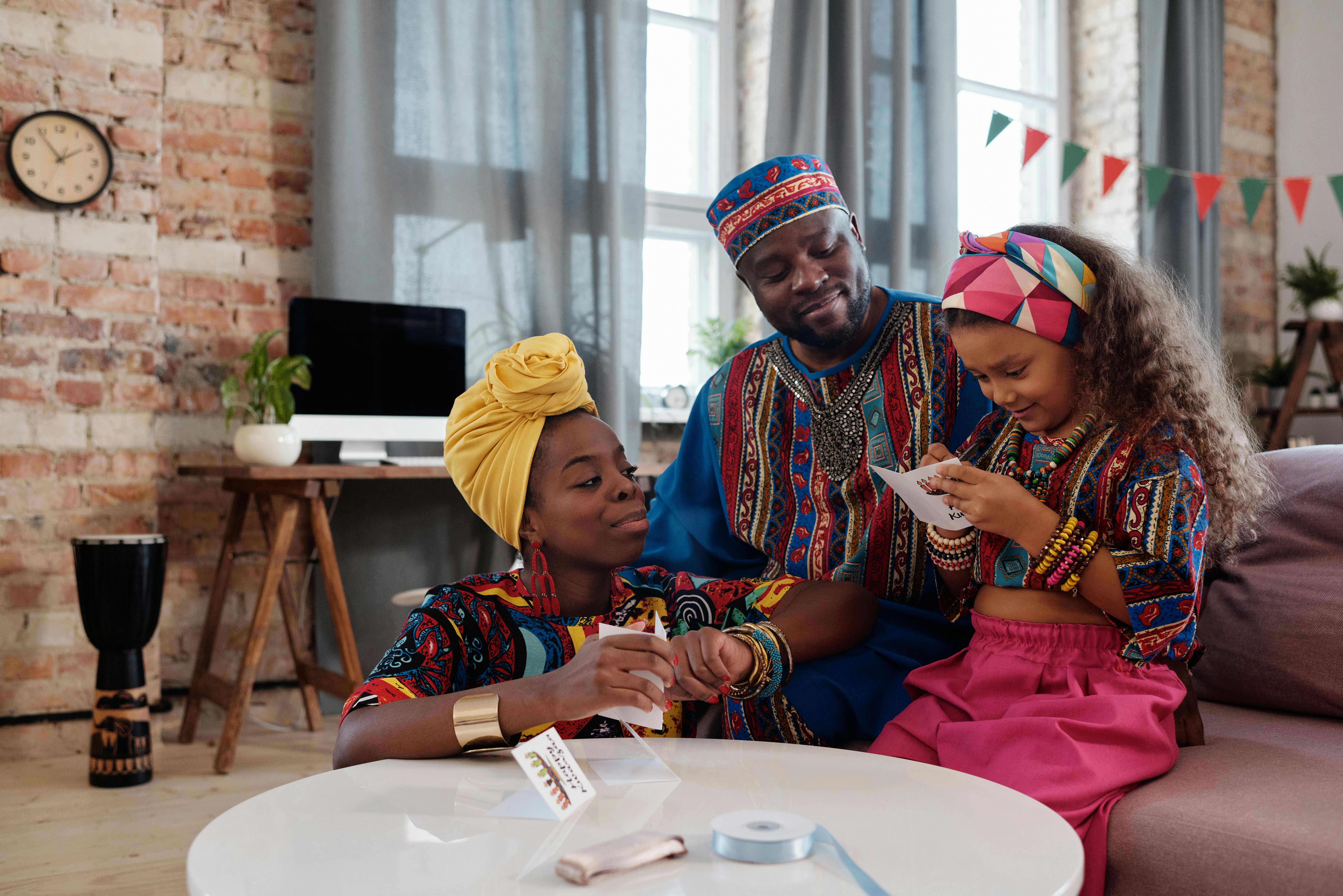 Girl writing on a piece of paper
