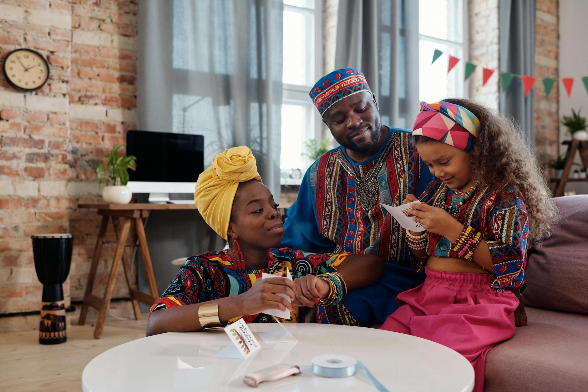 Girl writing on a piece of paper