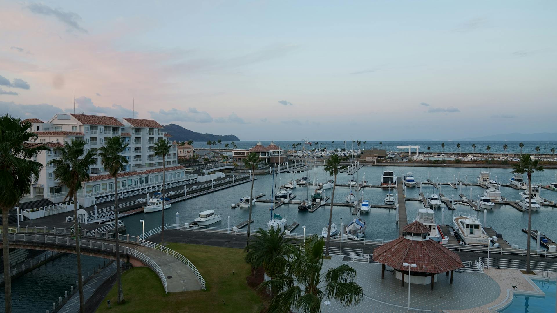 Yachts in Harbor in Waterfront City