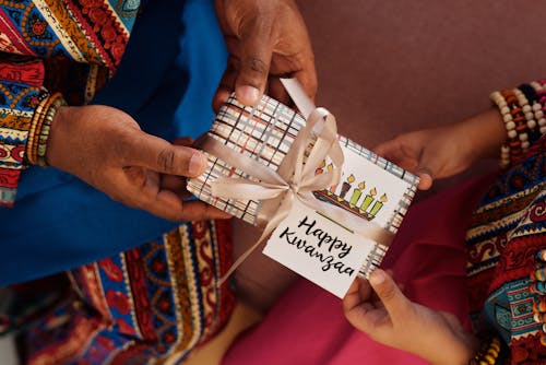 Free Photo Of People Giving Each Other Gifts Stock Photo