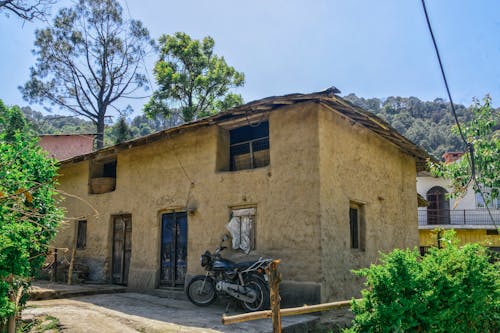 Imagine de stoc gratuită din casa cu noroi, himalayan, valea palampur