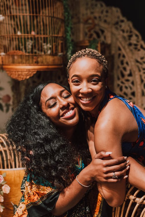 Free Two Women With A Beautiful Smile On Their Faces Stock Photo