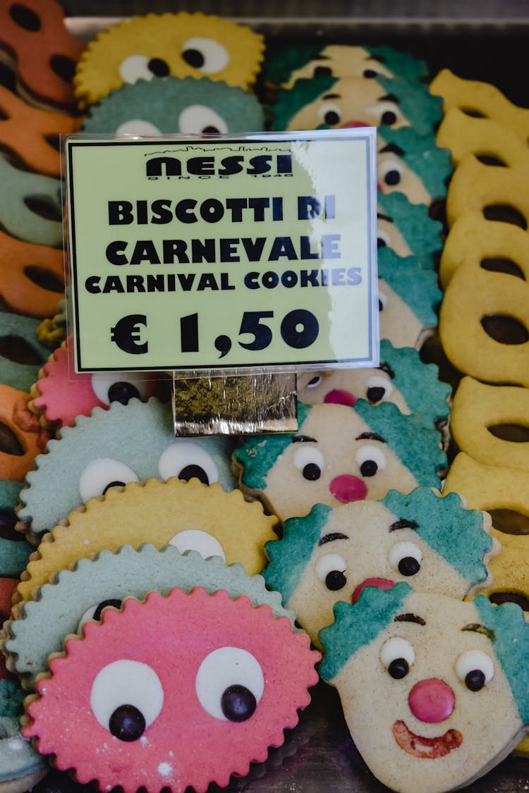 Close-Up Photo Of Carnival Cookies