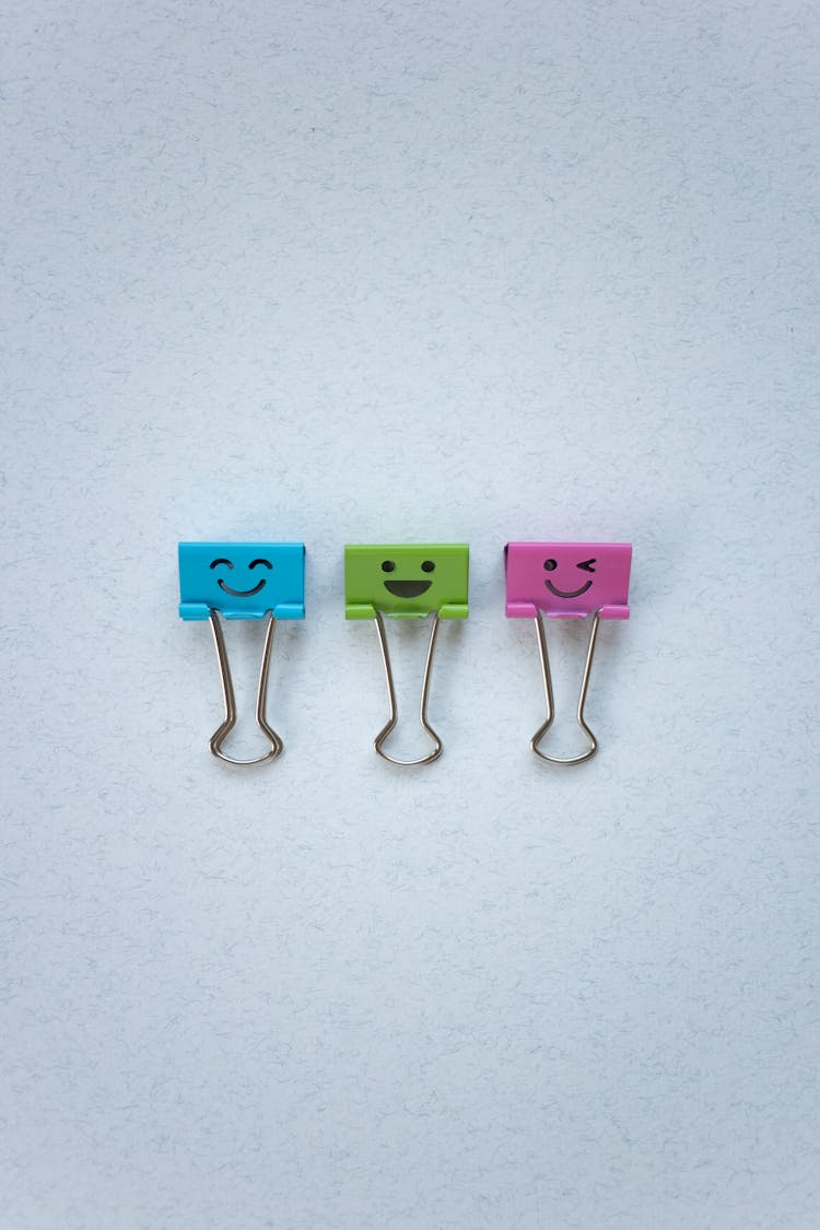 Cute Colorful Binder Clips