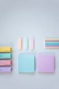 Pink Yellow and Blue Sticky Notes