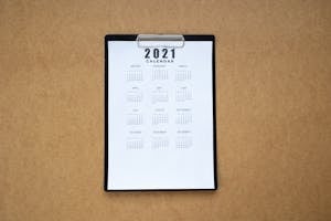 Calendar on a Clipboard