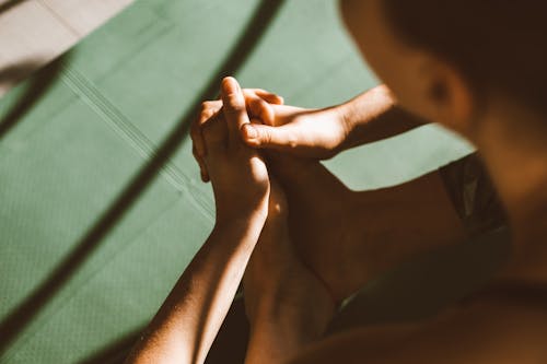 Woman Doing a Stretching Exercise