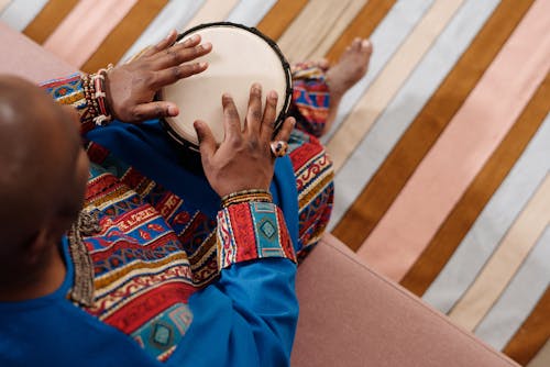 Free Photo Of Person Playing Djembe Stock Photo