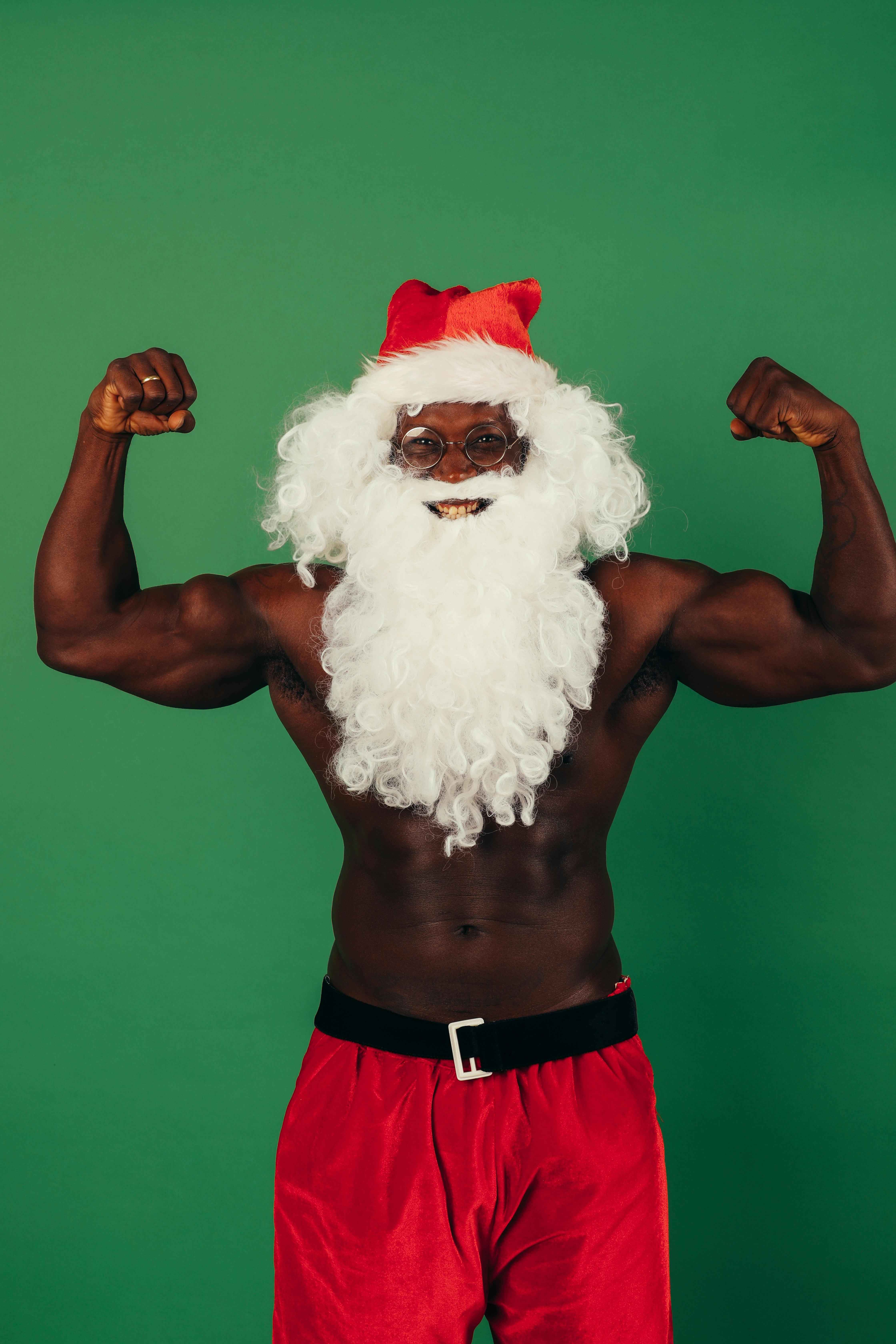 muscle santa costume