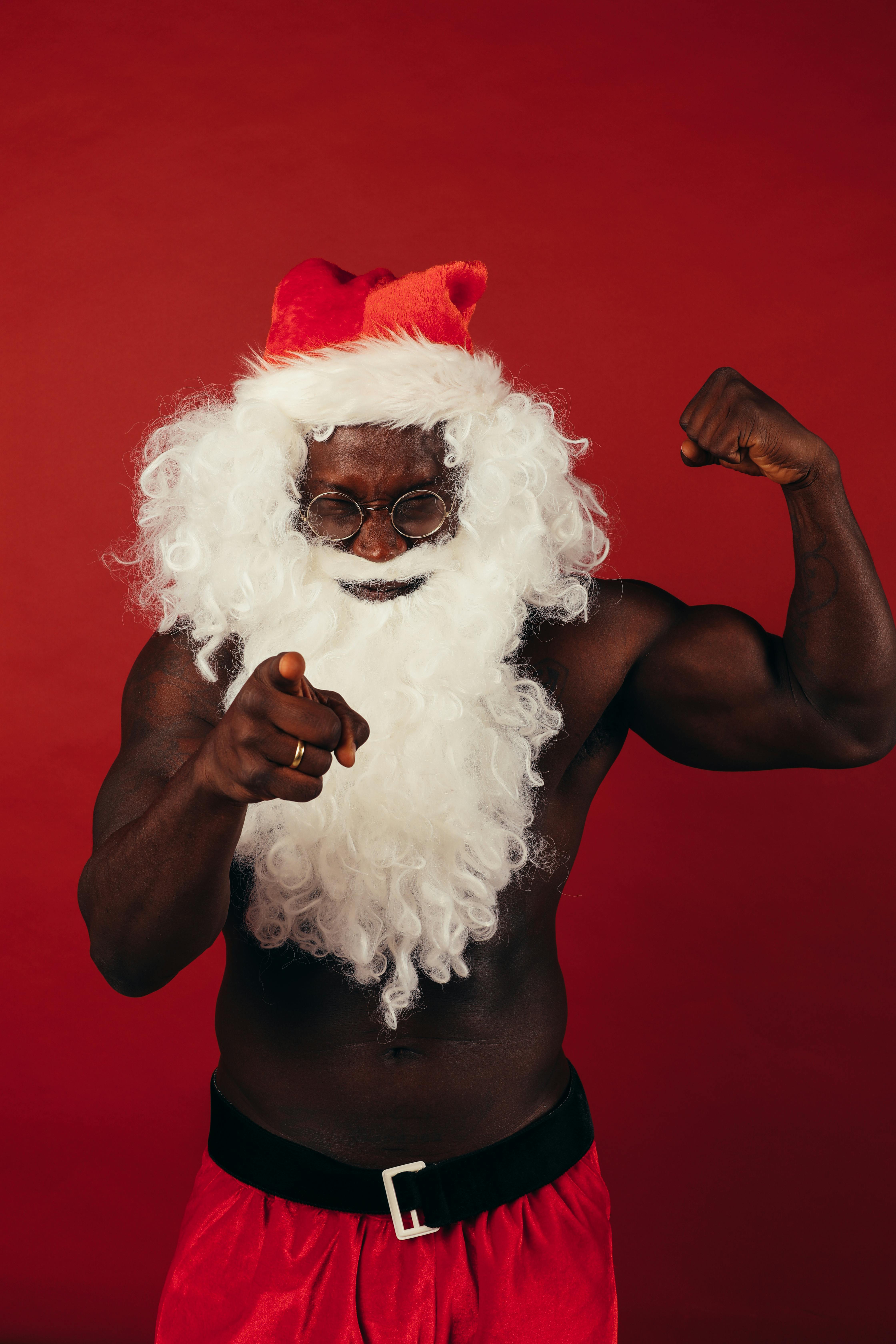 black santa outfit