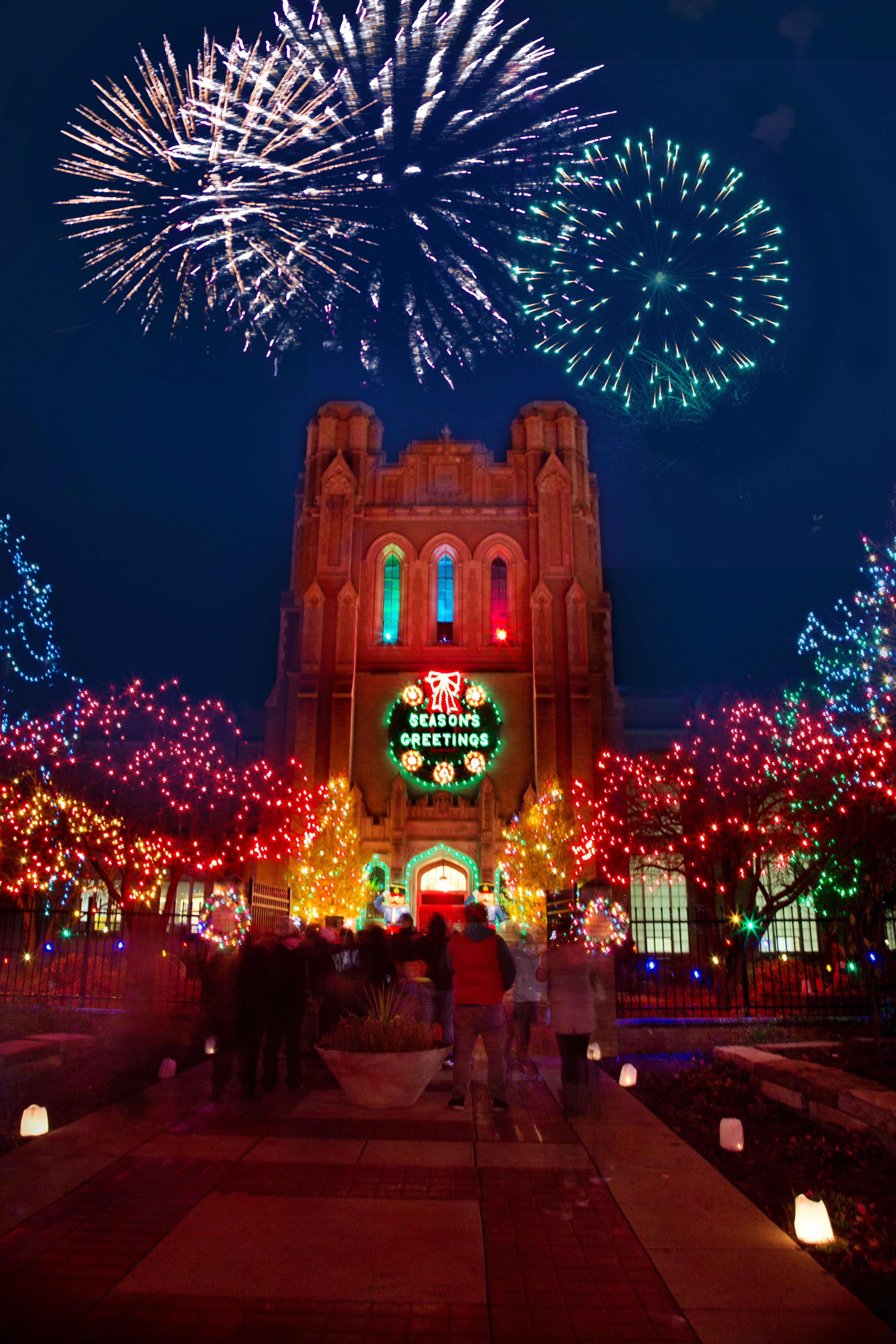 Fireworks in Christmas Season · Free Stock Photo