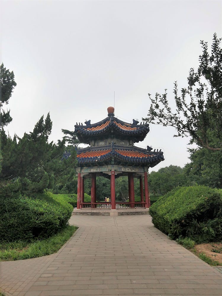 Ancient Pavilion In China 