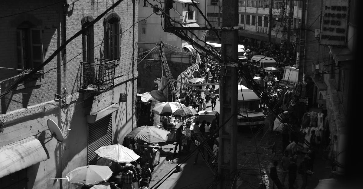 Free stock photo of black and white, market, people