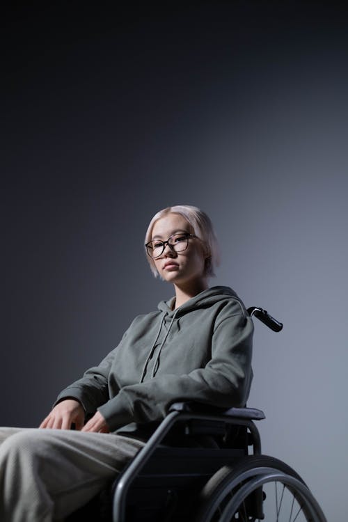Free A Woman in a Wheelchair Stock Photo