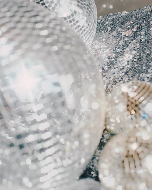 Free Disco mirror balls in bright light Stock Photo