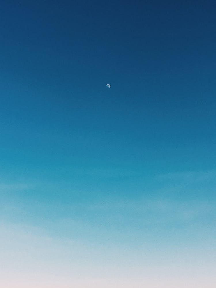 Clear Blue Sky In Summer Day