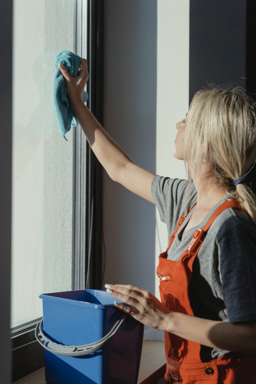 Window Wipes Cleaners Were Placed On Stock Photo 2314126465
