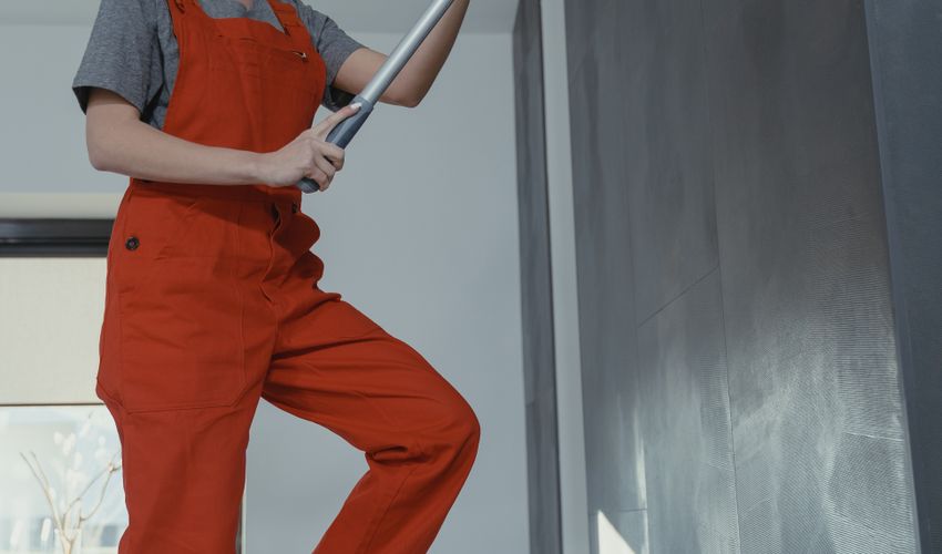Kỹ thuật viên chuẩn bị dụng cụ và hóa chất xử lý mối