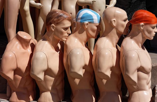 Mannequins in a Row