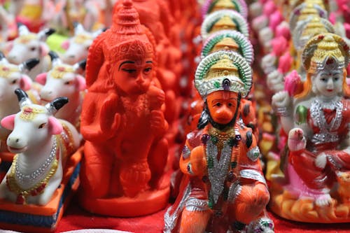 Foto profissional grátis de alegre, cheio de cor, deuses hindus
