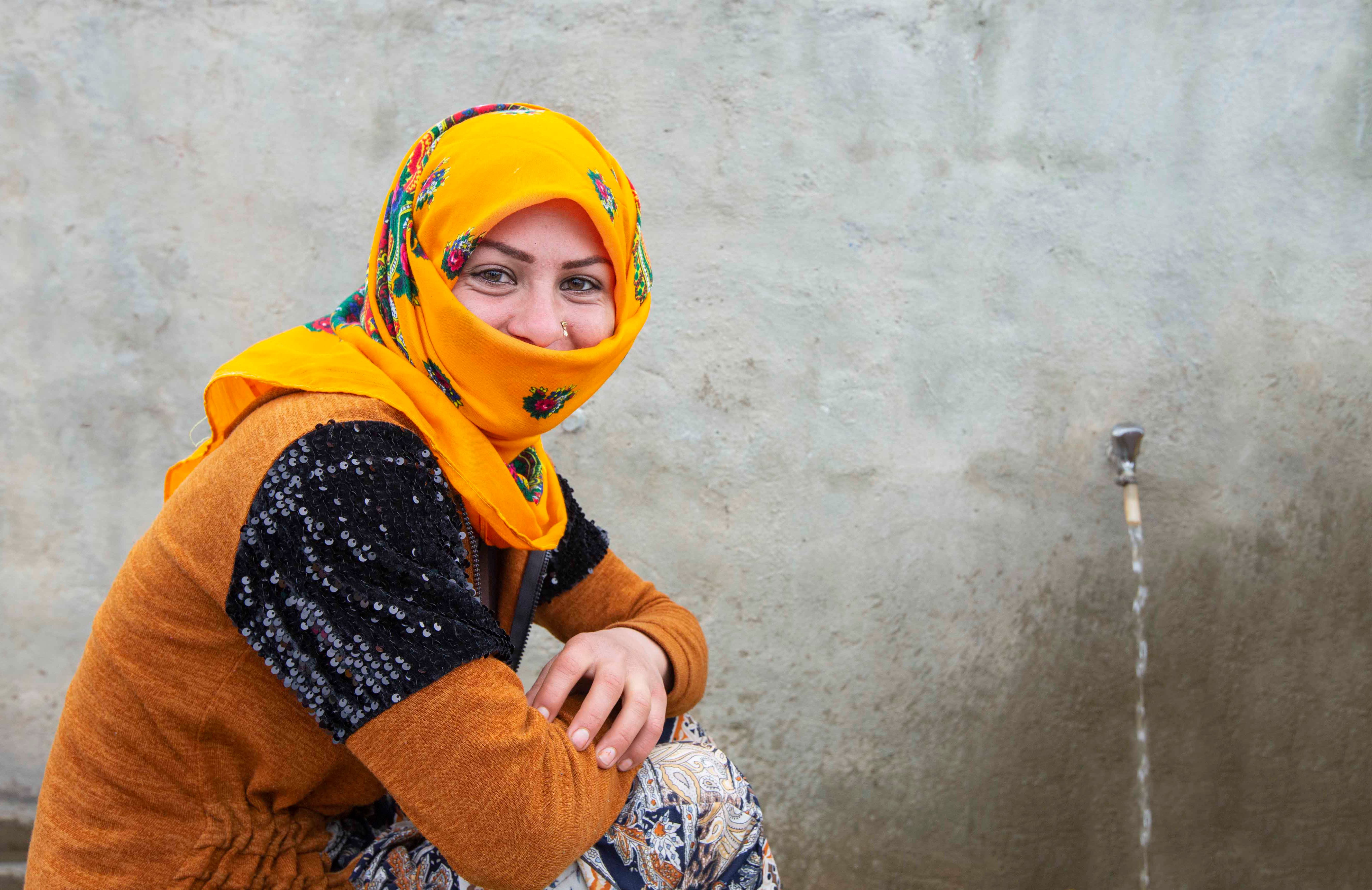 A Woman Wearing a Yellow Hijab · Free Stock Photo