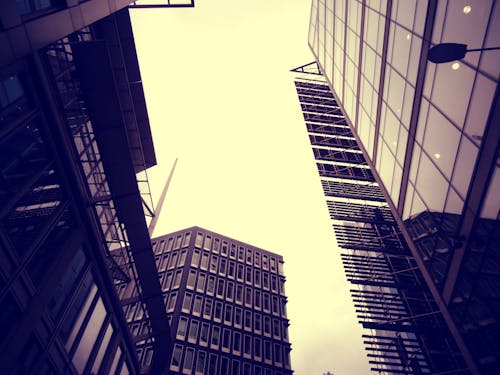 Worm's Eye View of High-rise Building