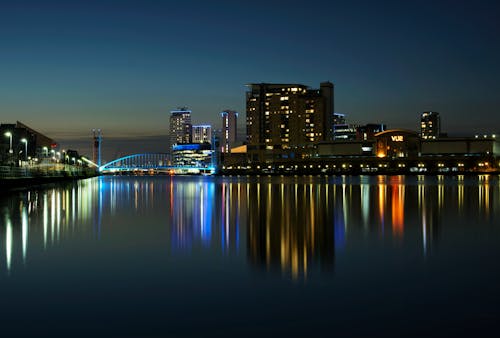City Waterfront at Night 