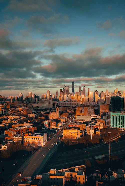 Aerial View of a City