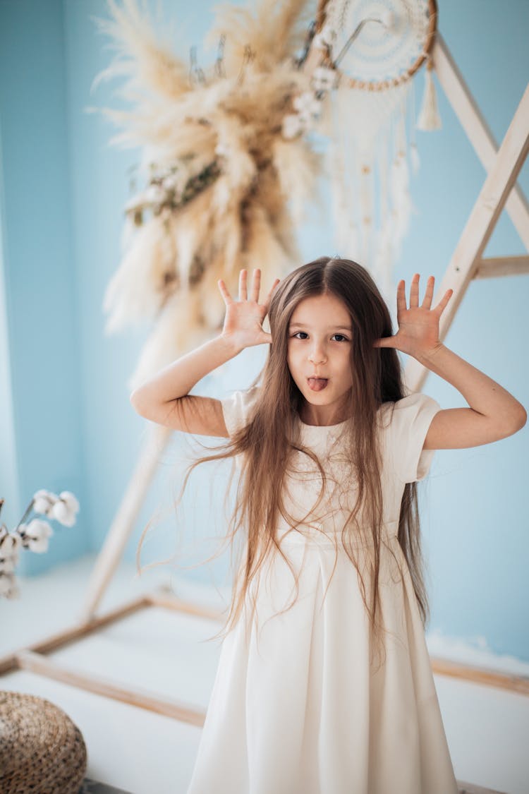 Photo Of A Girl Doing A Wacky Pose