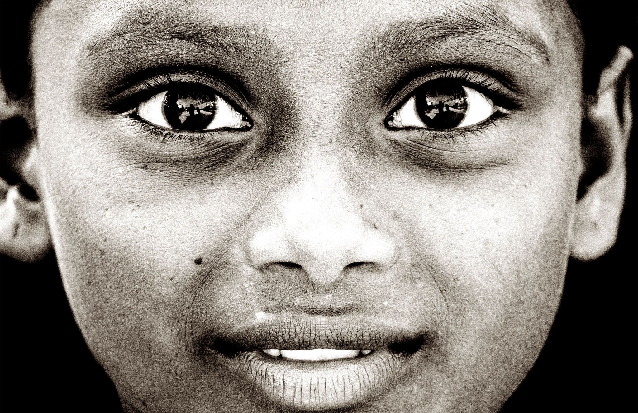 Close View Of Child s Face Free Stock Photo close-view-of-child-s-face-free-stock-photo