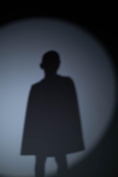 Free Shadow of a Person on Gray Wall Stock Photo