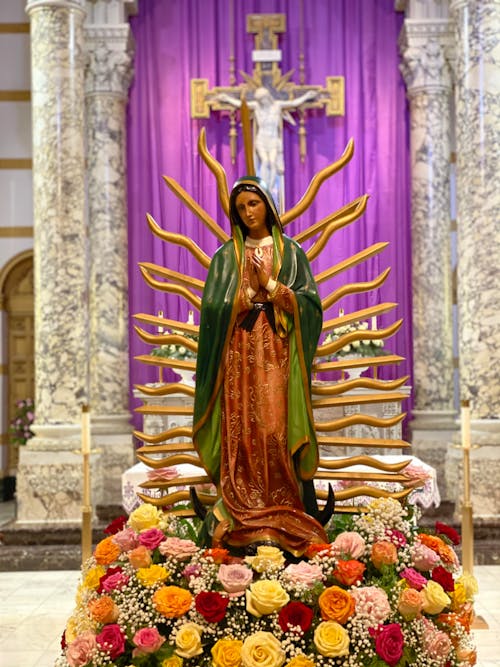Statue of Virgin Mary in Church