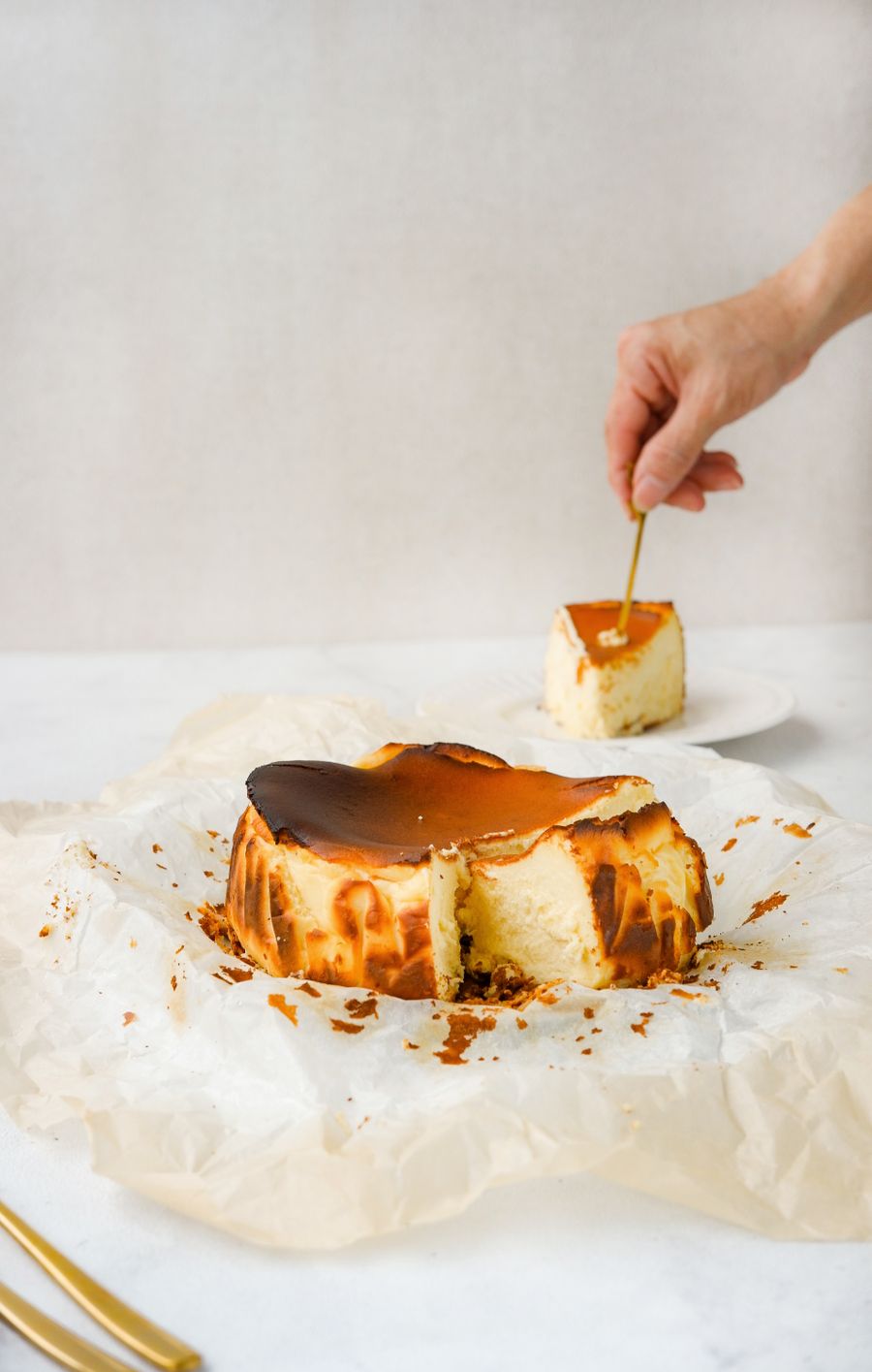 Basque cheesecake