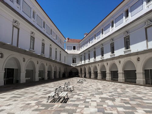 Courtyard of Museum of Natural History in Rio de Janeiro