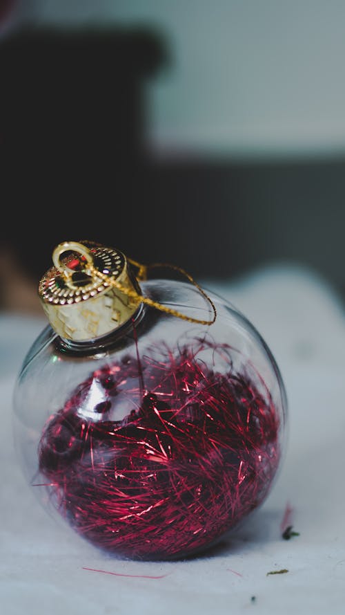 Free Close-Up Shot of a Christmas Ball Stock Photo
