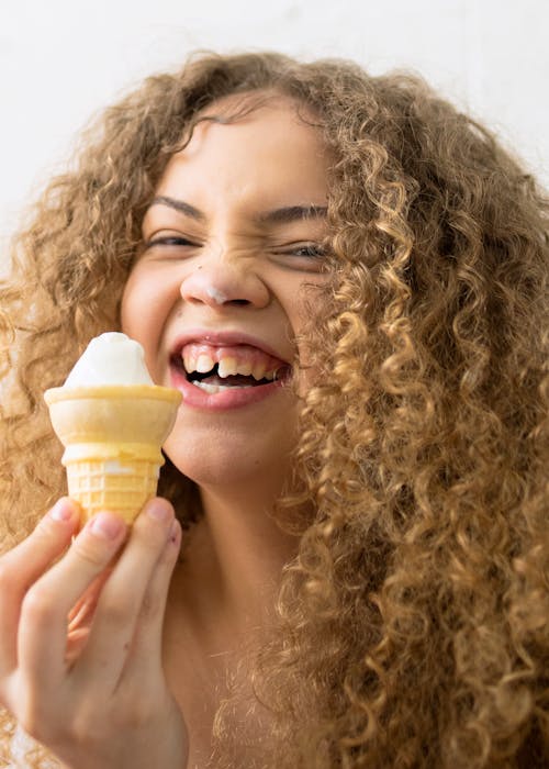 Portrait of a Girl with Ice Cream