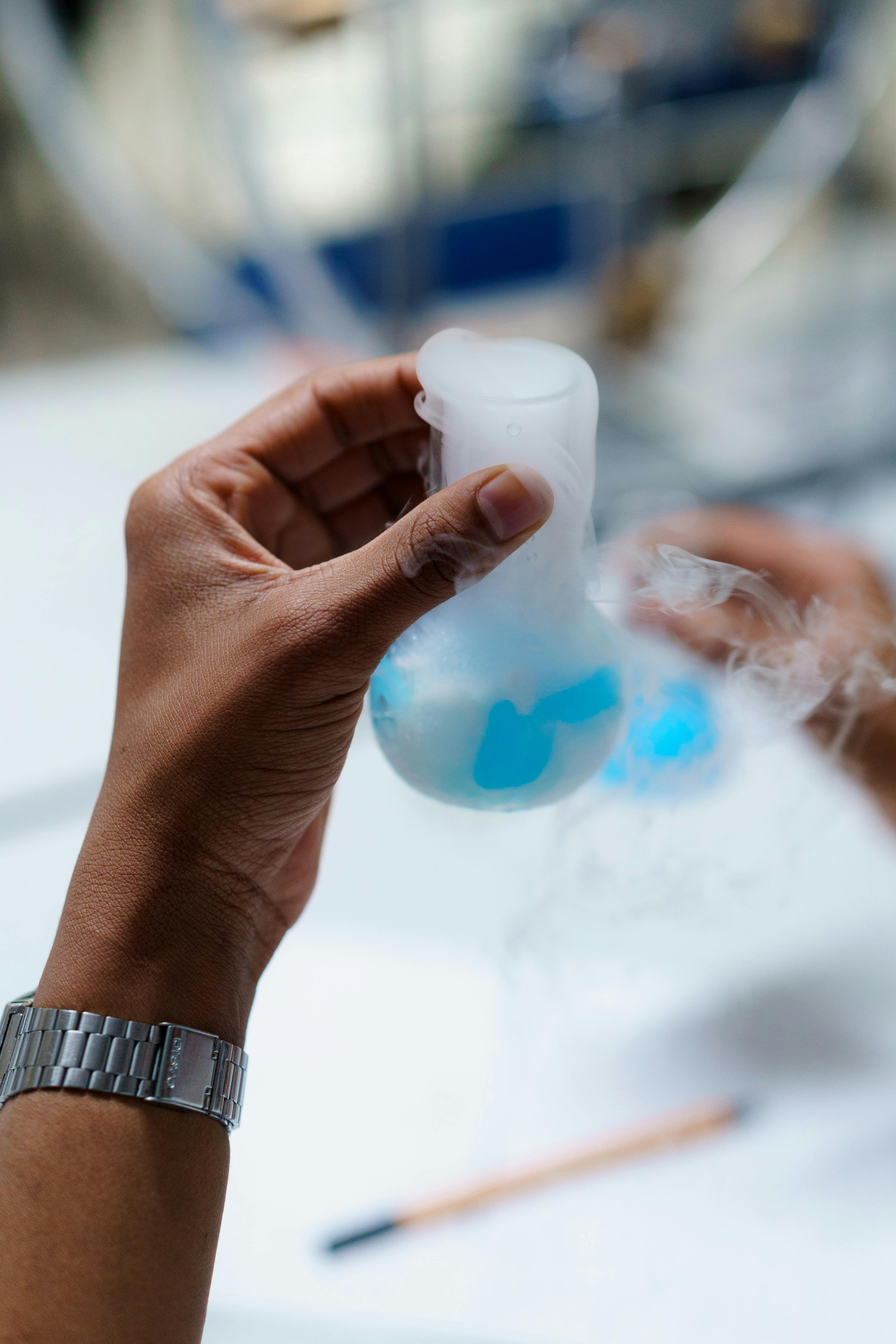 Person Doing an Experiment · Free Stock Photo