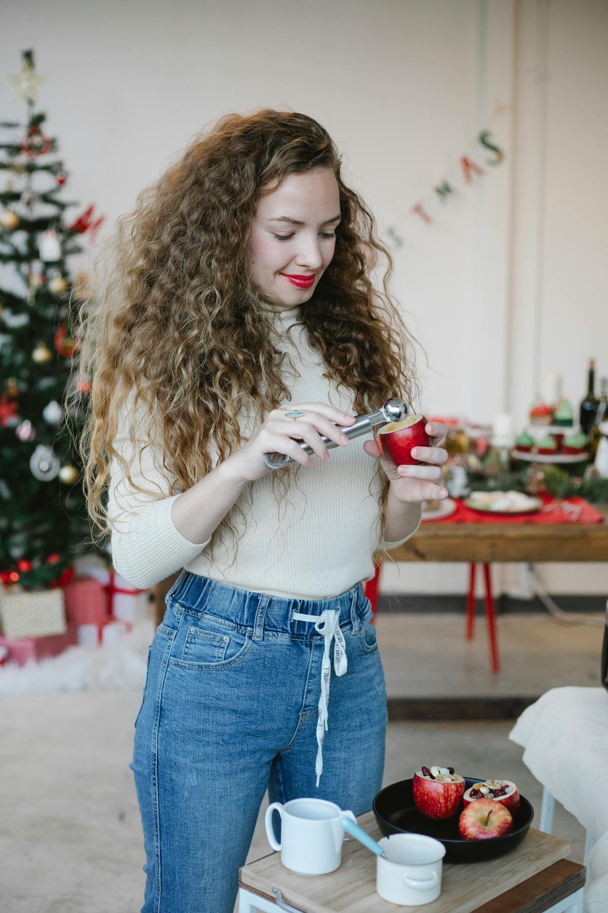 Colorful chicken and quinoa bowl with vegetables in a white dish
