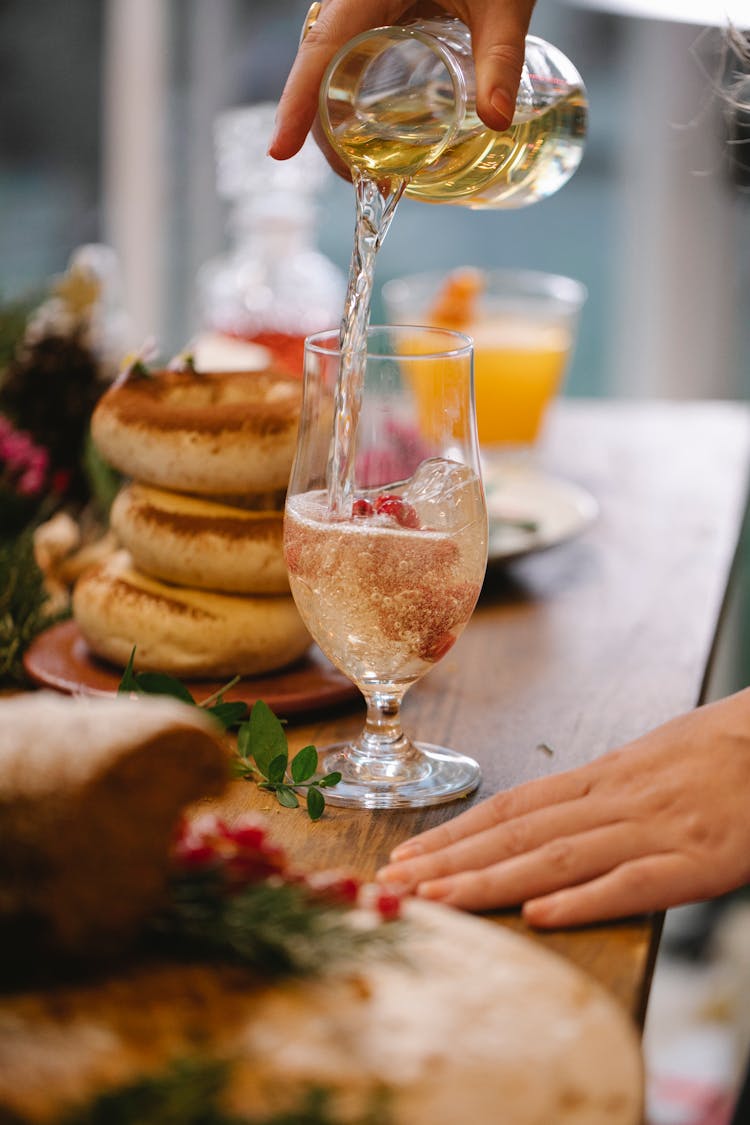 Crop Woman Preparing Alcoholic Cocktail At Home