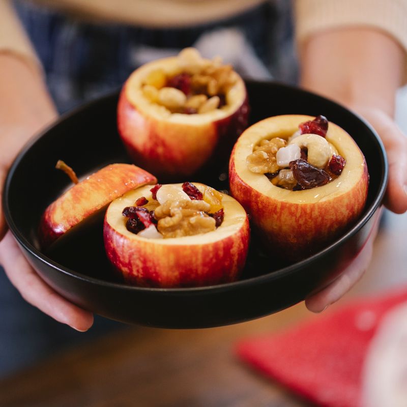Weeknight Baked Honey Apples with Walnuts
