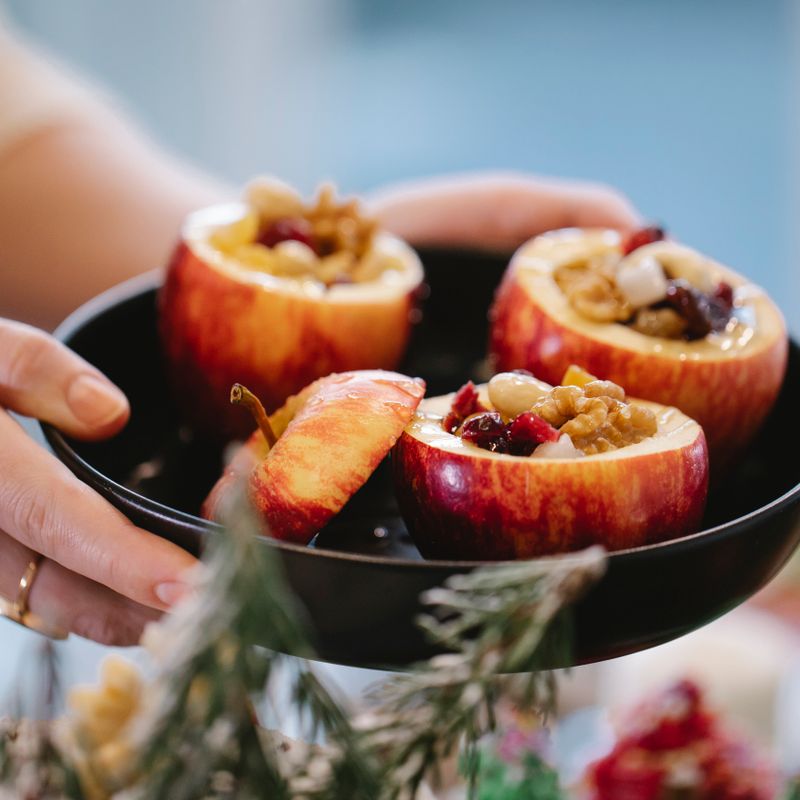 Christmas Cranberry and Brie-Stuffed Endive Leaves