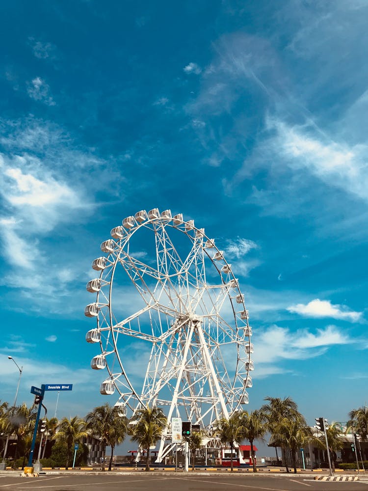 Mary Go Round Against Blue Sky