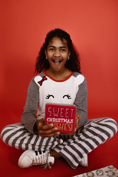 アフリカ系アメリカ人の女の子, キッド, クリスマスの無料の写真素材