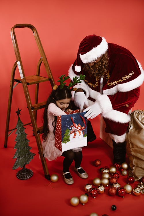 Girl Opening Her Present