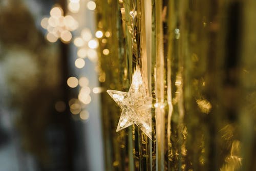 Free Close up of a Star-Shaped Decoration Stock Photo