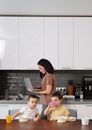 Free stock photo of at home, breakfast, childcare