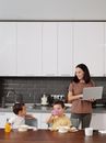 Free stock photo of at home, breakfast, childcare